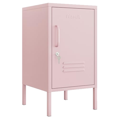 Aiasuit Single Door Coffee Table Lockable Metal Storage Cabinet